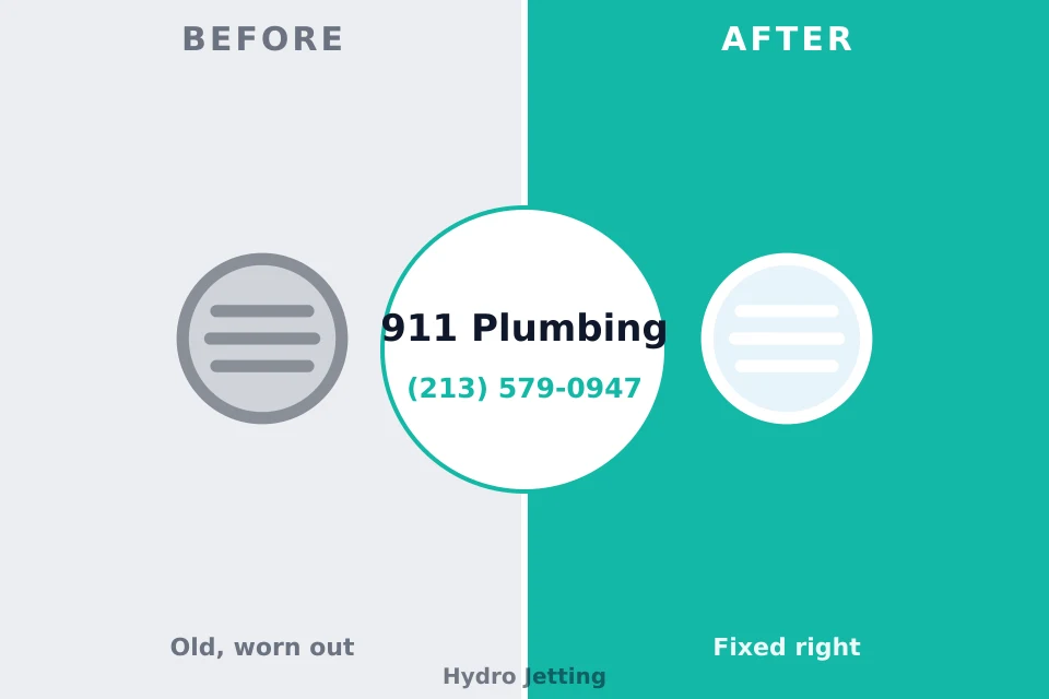 Before and after: plumbing company Palacios, TX